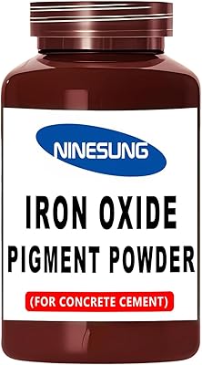 Concrete Color Pigment Powder - Iron Oxide Powder for Cement, Concrete, Mortar, Grout, Stucco, Clay, Lime, Plaster, DIY Crafts - Non-Fading, Vibrant Long-Lasting Shade Wine Red, 4 oz