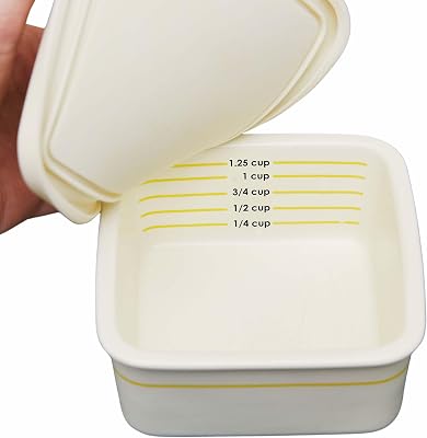 Uba Portion Control Containers PORCELAIN for Diet Meal Prep and Storage 1 Pack