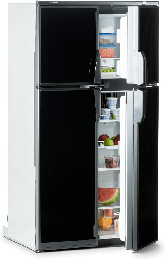 Dometic RM 1350 Elite Refrigerator - 13 cu ft, Double Door Fridge - Manual Door Lock Freezer Fridge