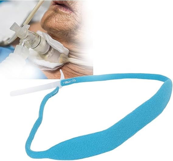 Tracheostomy Fixed Device Tube Holder Tracheostomy Catheter Fixation Band Breathable Tracheal Catheter Band Catheter Supplies, 5 Pcs Tracheostomy Tube Holder