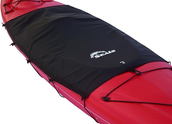 Seals Kayak Cockpit Drape Cover | Storage Cover for Larger Kayaks, Durable, Medium Weight Waterproof Pack Cloth with Bungee Hull Straps, Made in USA