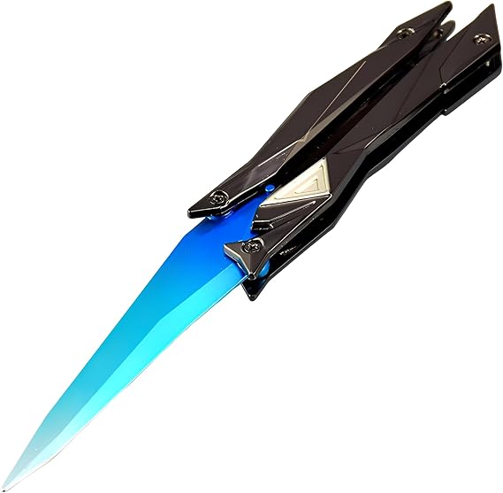 Valorant Singularity Butterfly Model,22Cm/8.7Inch,Metal Game Collectibles, Gifts for Game Lovers,Blue