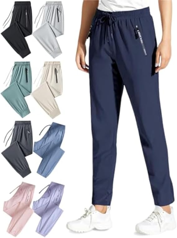 Stretch Active Pants for Women Over 50, Comfy Womens Stretch Active Breathable Casual Pants
