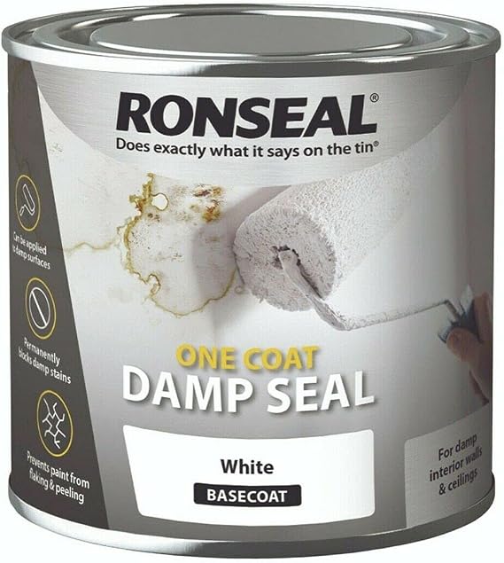 Ronseal OCDSW25L 2.5 Litre One Coat Damp Seal - White