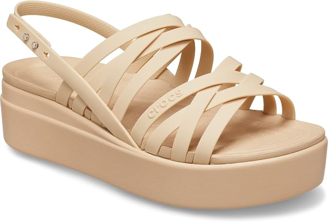 Crocs Women's Brooklyn Strappy Low Wedge Sandal