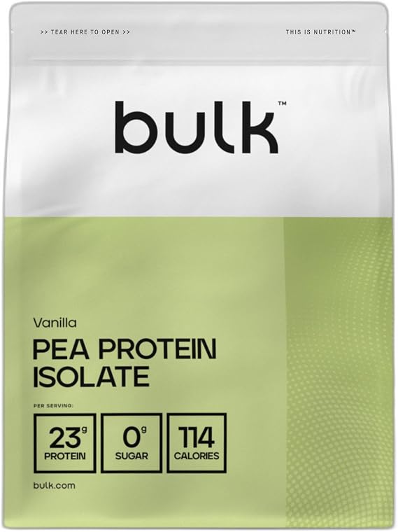 Bulk Pea Protein Isolate Powder, Vanilla, 1 kg | Vegan Protein Shake