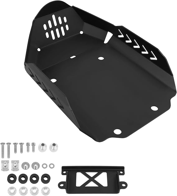 CHIFUN Skid Plate for 800NK NK800 2023-2026, Motorcycle Lower Engine Guard Bottom Protection Aluminum Belly Pan Black