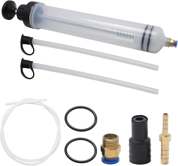 500cc Oil Suction Syrin ge Fluid Transfer Pump, Manual Fuel Suction & Filler Vacuum Fuel Transfer, Suitable for Fluid Replacement in Vehicles, Boats, and Agricultural Equipment