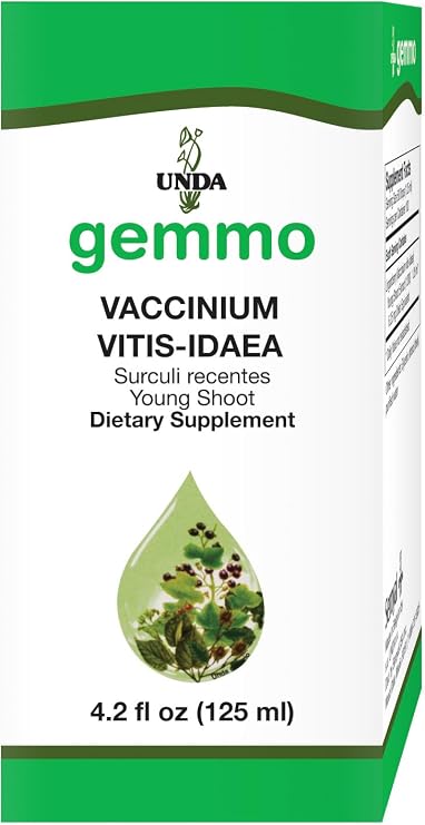 UNDA Gemmo Therapy Vaccinium Vitis Idaea, 4.2 fl. oz. | Lingonberry Young Shoot Extract, Traditional Gemmotherapy for Urinary and Immune Support*