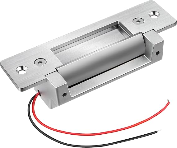 Heavy Duty Electric Door Strike Lock,ANSI Standard Fail-Secure/Fail-Safe Electric Strike Lock for Door Access Control System,Cylindrical or Mortise Installation (Input Voltage 12VDC)