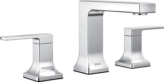 Delta Musluk Velum Yaygın Banyo Bataryası 3 Delikli, Krom Banyo Lavabo Bataryası, 2 Saplı Banyo Bataryası, Banyo Bataryası, Krom 3537LF-MPU