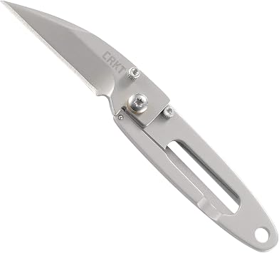 CRKT Delilahs P.E.C.K. EDC Folding Pocket Knife Compact Everyday Carry, Dual Grind Blade, Frame Lock, Skeletonized Handle, Pocket Money Clip 5520