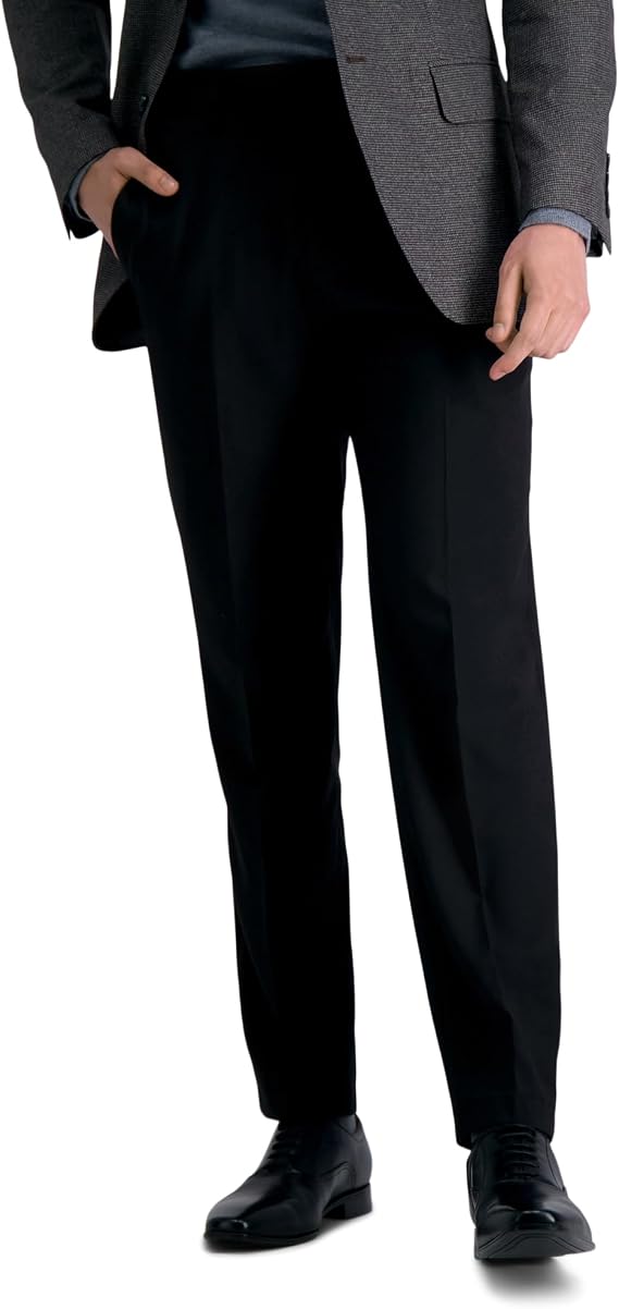 Haggar Men's Straight Fit Premium Comfort Dress Pant