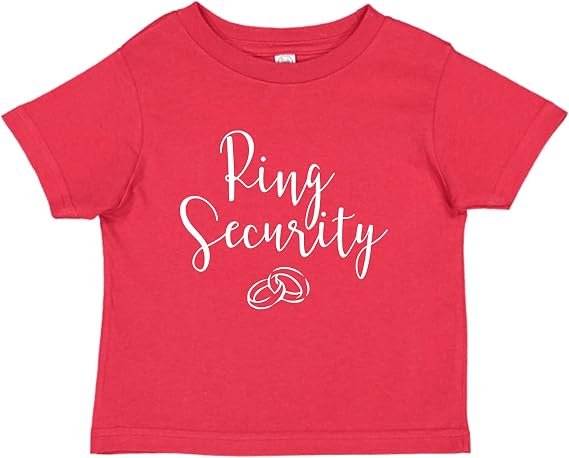 Ring Security Ring Bearer Baby Infant Toddler Tee Shirt (Assorted Colors)