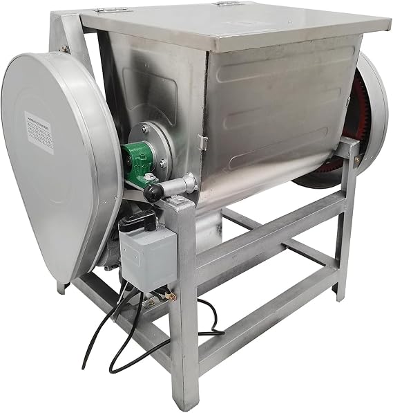 15KG/33LB Commercial Dough Mixer, 110V 1500W Electric Food Flour Mixer Spiral Dough Kneading Machine with 90 Degree Tilt Rotary Bowl, for Kitchen and Restaurant