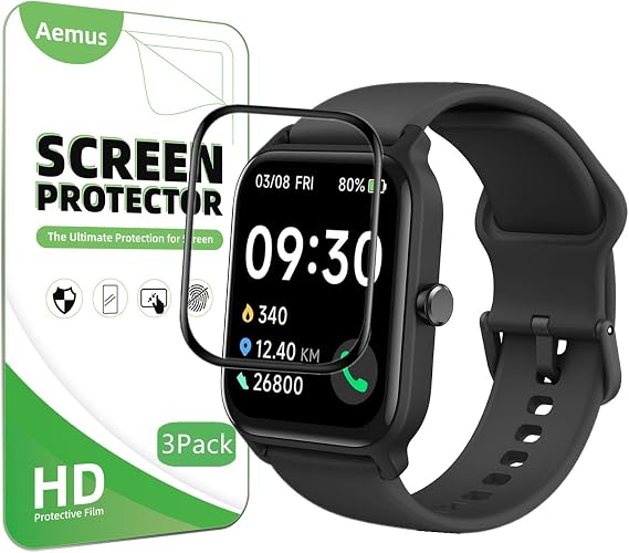 Screen Protector for IDW13 / IDW19 Smart Watch 1.8" (3 Pack)