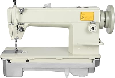 Industrial Strength Sewing Machine, Heavy Duty Leather Fabrics Sewing Machine, 3000StitchesMin Straight Line Stitch Commercial Sewing Machine for Knitted Fabric Leather and Canvas