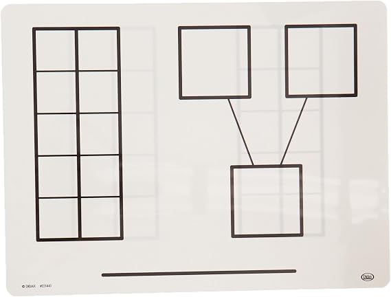 Didax Educational Resources Write & Wipe Ten-Frame Mats (211441)