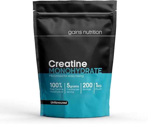 GN Creatine Powder | 1kg High Strength Creatine Monohydrate Powder - 5g per Serving | Unflavoured Filler Free Creatine-Monohydrate | Non-GMO & Gluten Free | High Strength, 5g per Serving, Unflavoured & Filler Free, Non-GMO & Gluten Free