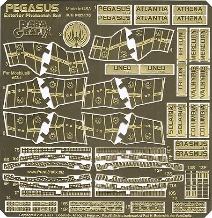 BIBNY 1/4105 Paragrafix Battlestar Pegasus Exterior Photoetch Set PGX170