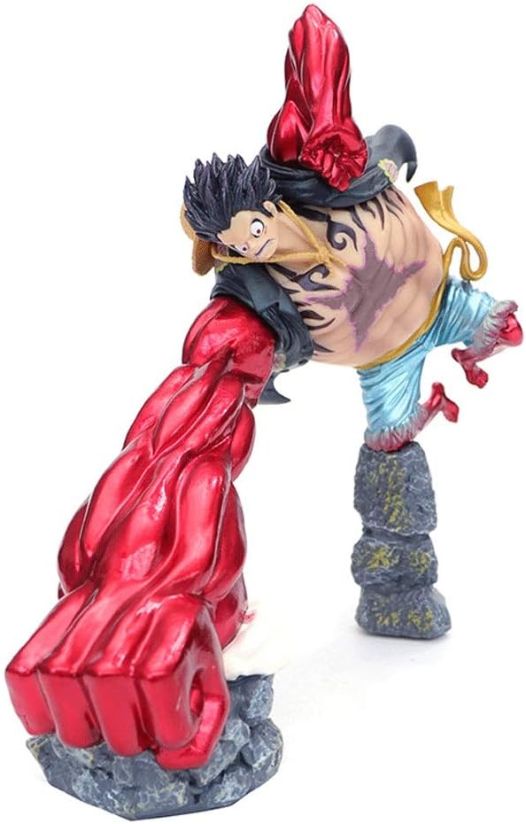 Action Figure One Piece Anime Big Hands Luffy Gear Fourth Figure Model Toys 21.5cm H-2020-11-3 Color : Red, Size : 21.5cm