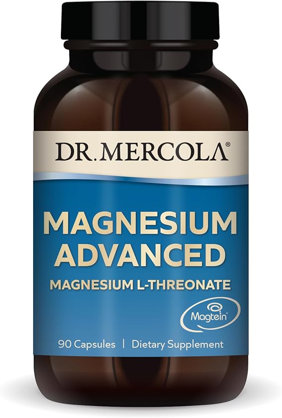 Dr. Mercola Magnesium L-Threonate, 2,000 mg, 90 Capsules (30 Servings)