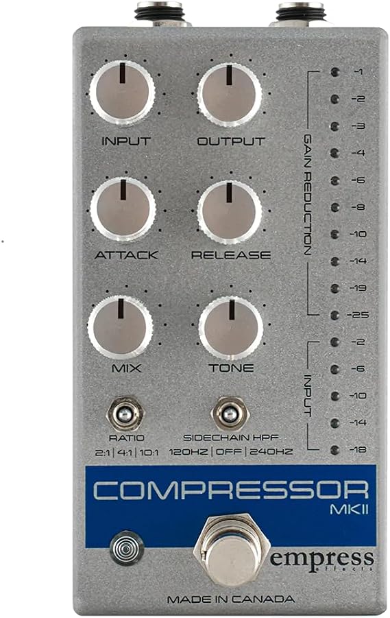 Empress Compressor MKII Guitar Effects Pedal, Silver Sparkle, CP2S