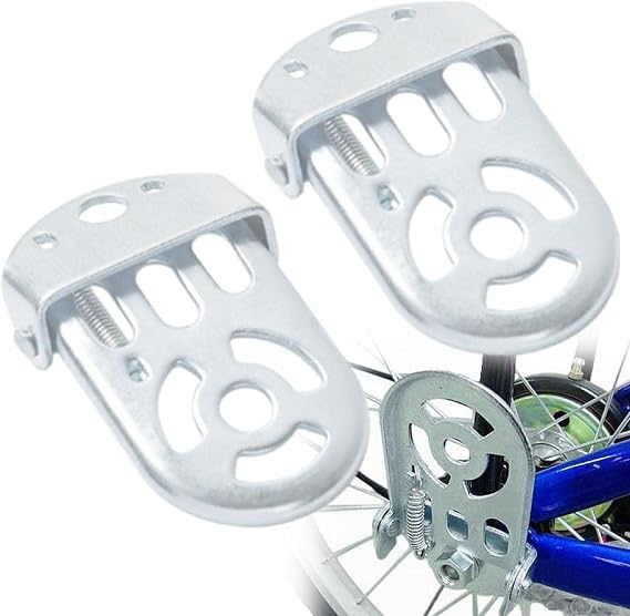Bike Footrest, Bicycle Pedal Sidecar Stainless Steel, Folding Bike Pegs, Anti-Slip Lead Foot Bicycle Pegs, Bami for Mountain Bike Cycling