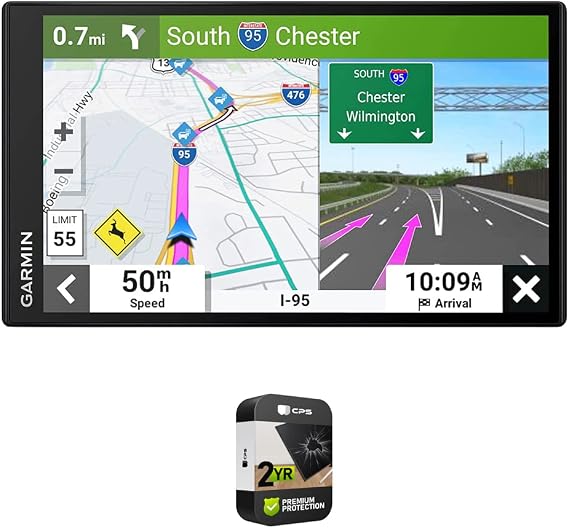 Garmin 010-02469-00 DriveSmart 66 6" Car GPS Navigator | Official USA Partner Model | Bundle with Premium 2YR CPS Enhanced Protection Pack