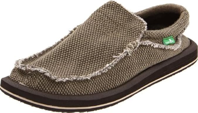 Sanuk Mens Original Chiba Loafers for Men | Mens Shoes | Slip On Shoes for Men | Big & Tall Sizes 8-18 Available | Comfort Foam Footbed