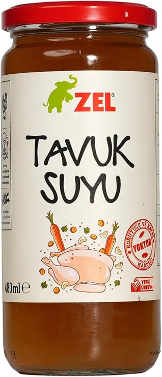 ZEL Tavuk Suyu 480 ml – Katkısız, Yemeklik Tavuk Suyu