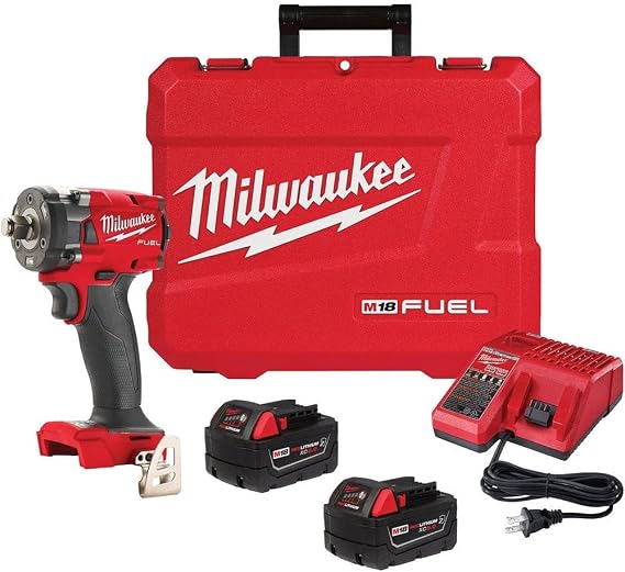 Milwaukee M18 FUELTM 1/2 Compact Impact Wrench w/Friction Ring Kit
