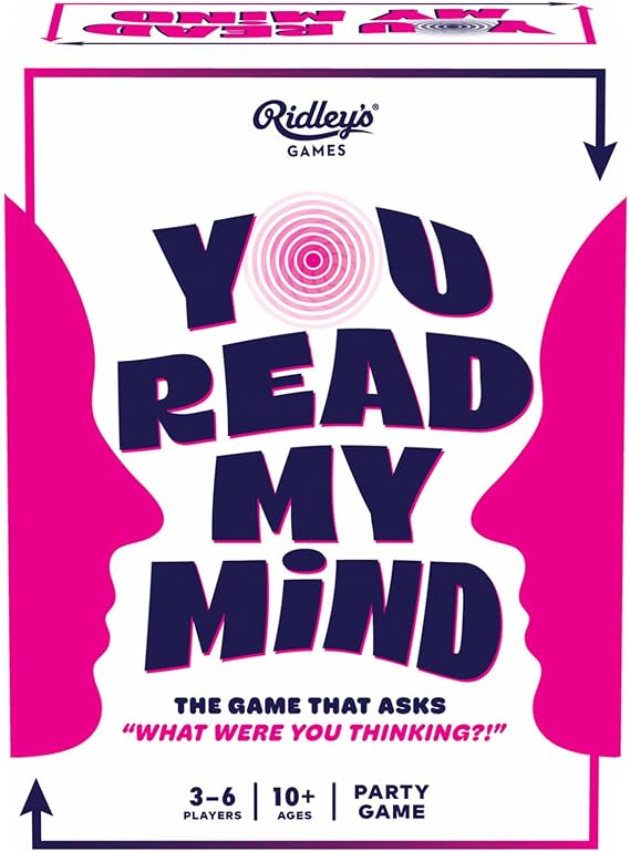 Ridley's Games: You Read My Mind - Mind Reading Party Game - How Well Do You Know Your Friends- for 3-6 Players and Ages 10 +