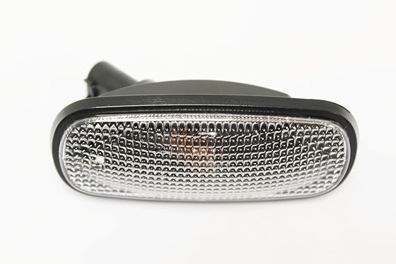 Allmakes Fender Clear Side Marker Repeater Light Compatible With Land Rover Discovery 2 1999-2004, Part # Xgb100310l / Xgb100310