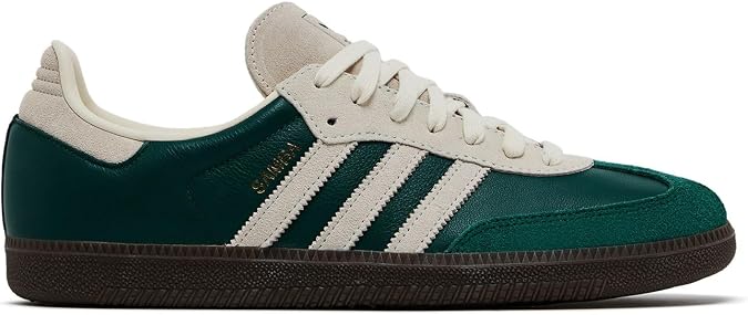 adidas Samba OG Men's Shoes, Collegiate Green/Cream White/Gum, Size 4