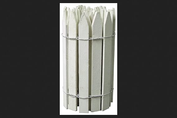 Greenes 144 in. L x 16 in. H Wood White Garden Fence