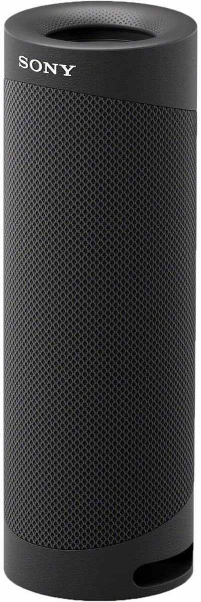 Sony SRS-XB23 EXTRA BASS Wireless Bluetooth Portable Lightweight Travel Speaker, IP67 Waterproof & Durable for Outdoor, 12 Hour Battery, USB Type-C, Removable Strap and Speakerphone, Black