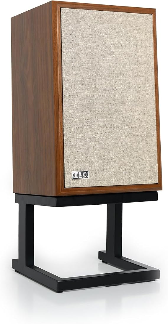 KLH Model Three Acoustic Suspension Bookshelf Speaker - Walnut - Each | 3-way acoustic suspension bookshelf loudspeaker, 8" woofer, mid-century modern design, . Sold as each