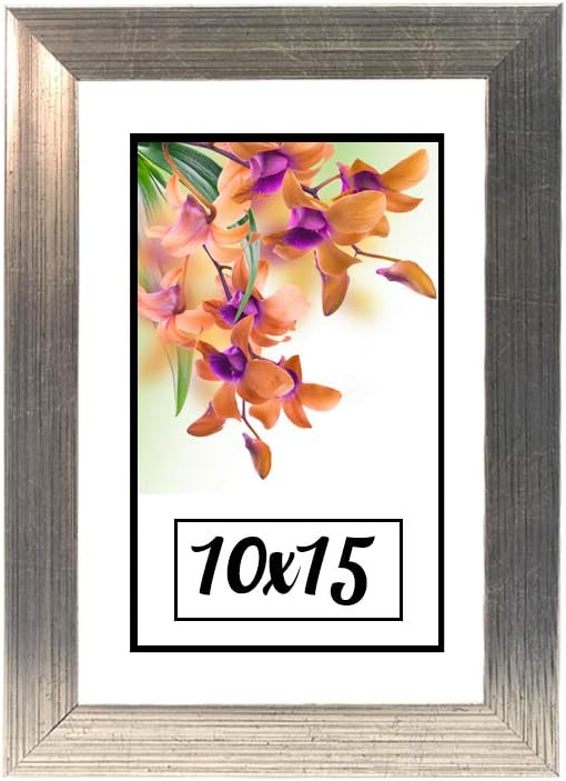 Hediyelik Çerçeve Dekorasyon Kişiye Özel Resim Çerçevesi 10X15 10X15-LAM18A-GÜMÜŞ