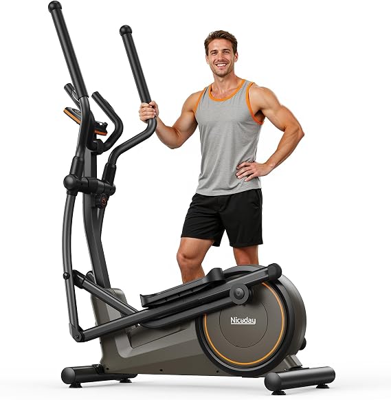 Niceday Elliptical Exercise Machine with 15.5IN/16IN/20IN Stride