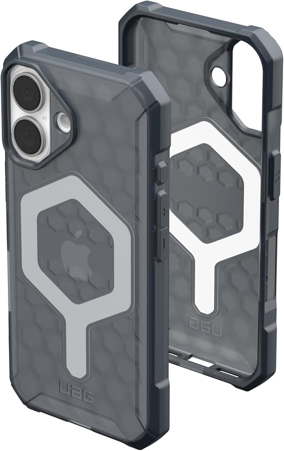 UAG Essential Armor for iPhone 16 Case, MagSafe Compatible, Ash