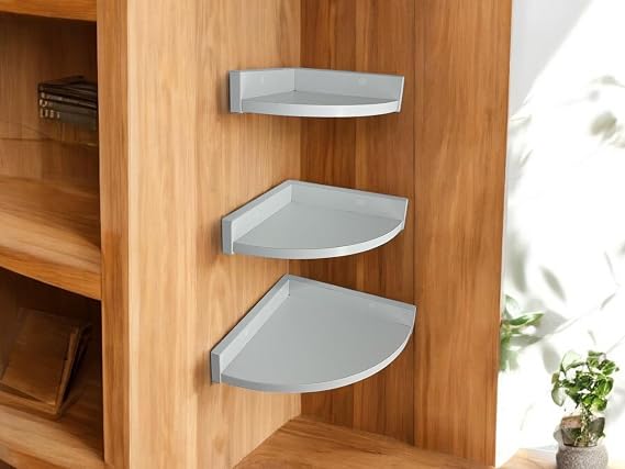 furniture's 3-Piece Triangle Corner Shelf 31 x 26 x 23