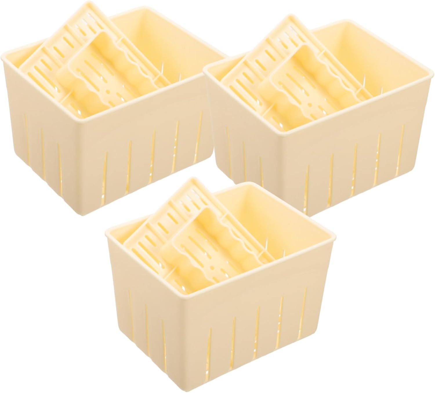 3sets Tofu Cheese Press Mould Tofu Maker Press Tool Household Cheese Presser Diy Making Kit
