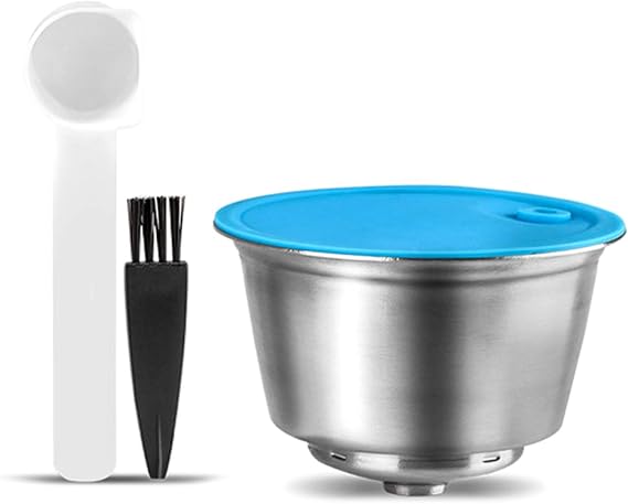 Refillable Stainless Steel Coffee Filter Cup - Reusable Capsule for Dolce Gusto