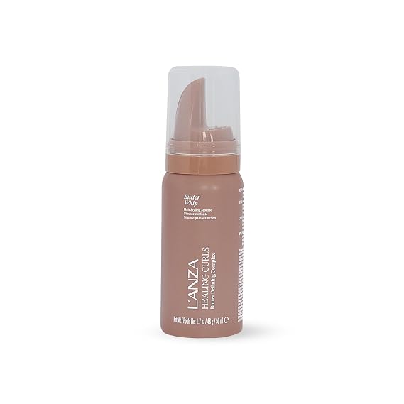 L'ANZA Healing Curls Butter Whip Styling Mousse, 1.7 Fl Oz
