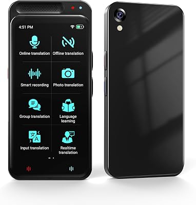 Language Translator Device, VORMOR ChatGpt Ai Translator, Spainish English Two Way Real-Time Voice Translation, Support 138 Languages, Offline&Recording&Photo Translation for Travel Business Learning