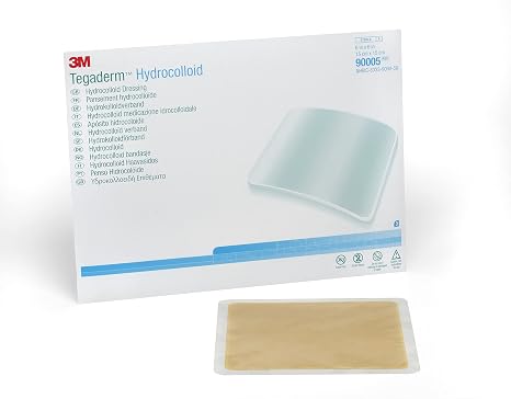 3MTM TegadermTM Hydrocolloid Dressing, 90005, Square, 6 inch x 6 inch (15,2cm x 15,2cm)