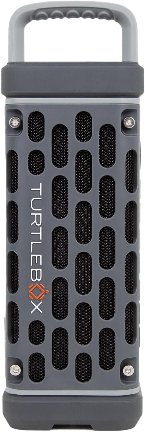 Turtlebox Ranger, Ultra-Portable Bluetooth Speaker, Waterproof, Gray
