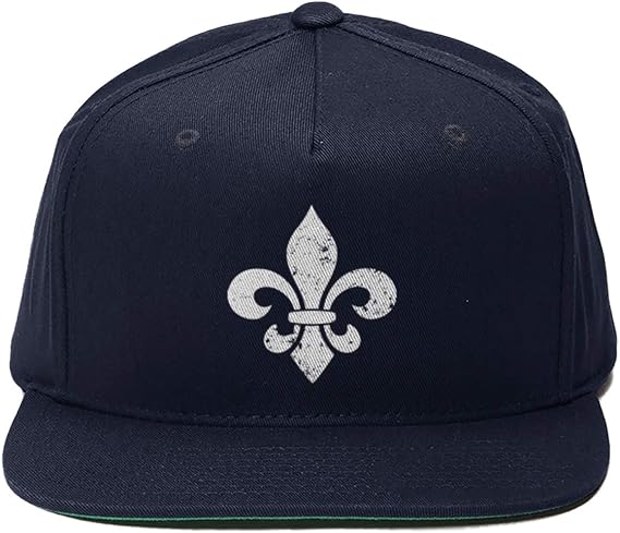 Fleur De Lis - New Orleans NOLA Flat Brimmed Snapback Hat