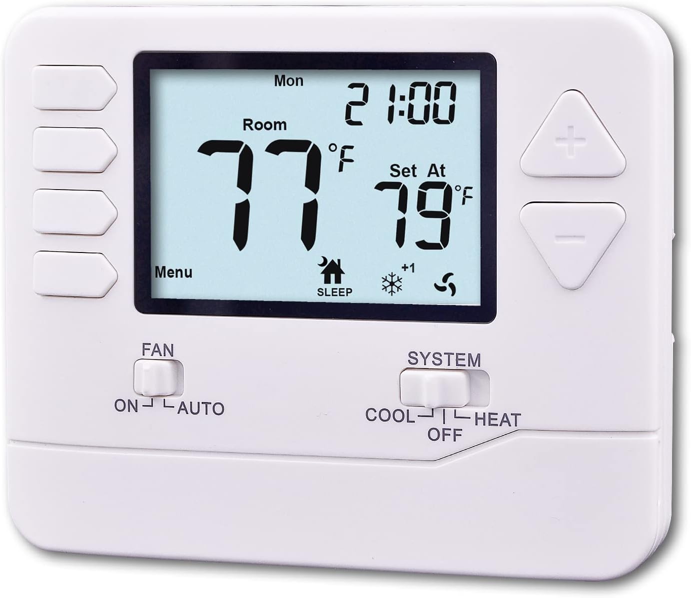 5-1-1 Day Programmable Thermostat for Home, up to 2 Heat 2 Cool, DIY Install - C-Wire Not Required